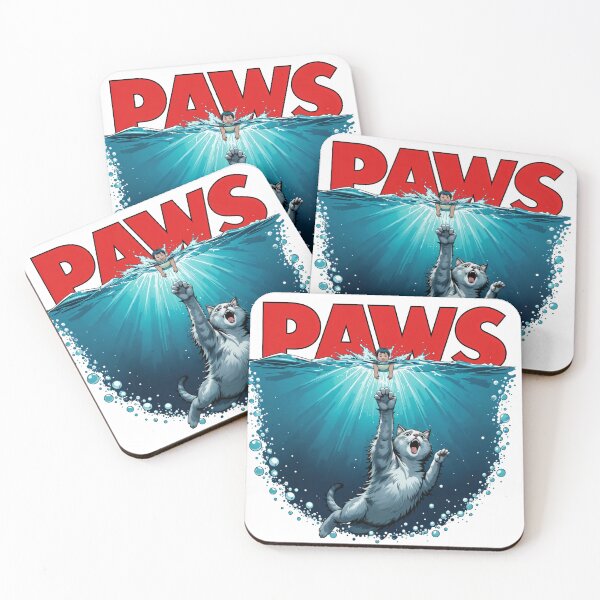 Item preview, Paws Cat Attack Parody - Funny Movie-Inspired Design designed and sold by latelierdechris.