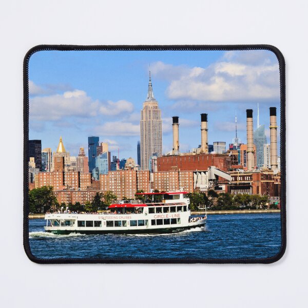Item preview, New York City Skyline from the East River with Sightseeing Boat designed and sold by Aure50.