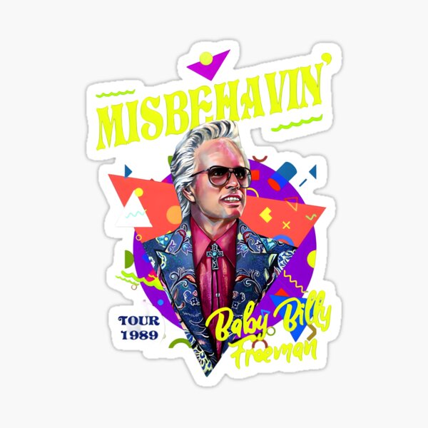 Artikel-Vorschau von Misbehavin Baby Billy - Tour 1989, designt und verkauft von The Graceful Goods.