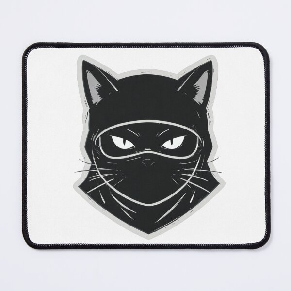 Item preview, Ninja Cat Mask - Stealthy Feline Artwork designed and sold by latelierdechris.