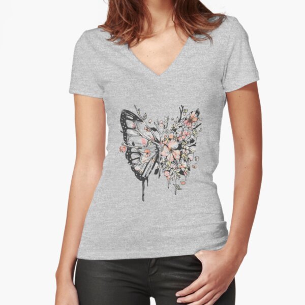 Metamorphora Fitted V-Neck T-Shirt