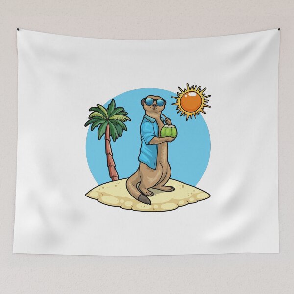 Item preview, Meerkat Summer Coconut designed and sold by Snabdesign84.