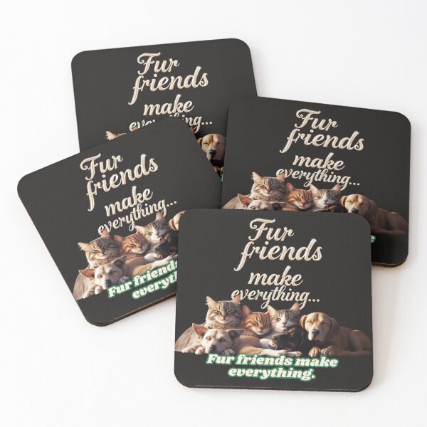 Item preview, FUR FRIENDS MAKE EVERYTHING BETTER - Adorable & Trendy T-Shirt for Animal Lovers designed and sold by Mikel-empire.