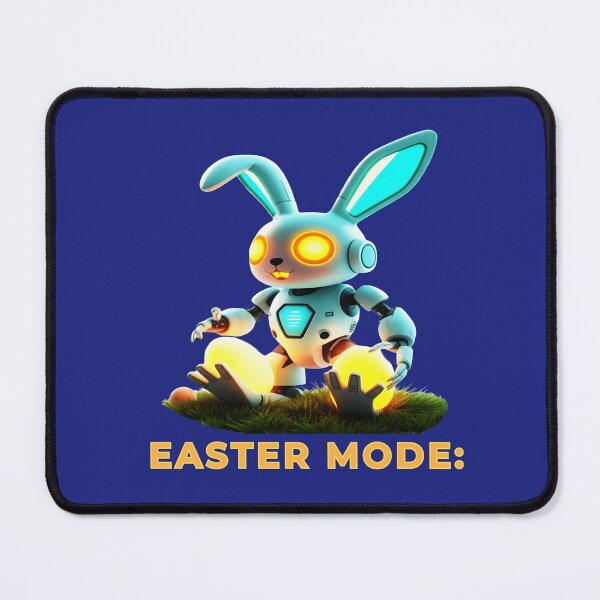 Item preview, Robotic Easter Bunny - Easter Mode Activated designed and sold by Dakson Design - Fantasy Art.