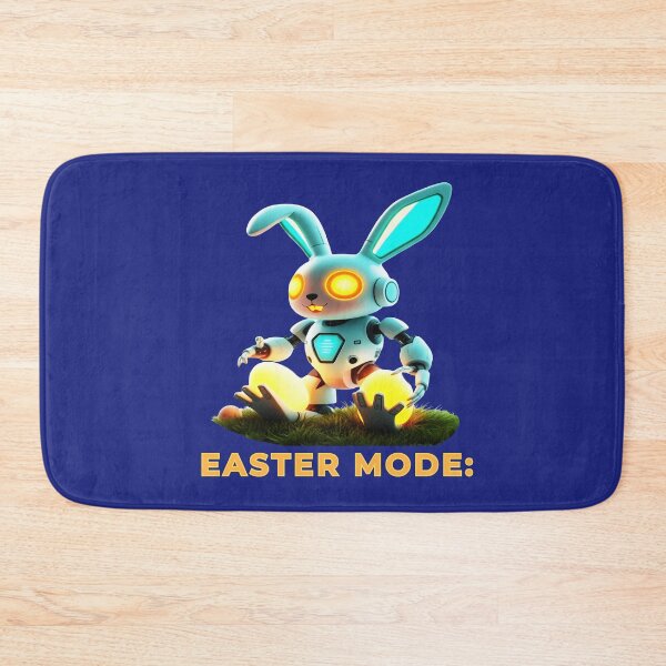 Item preview, Robotic Easter Bunny - Easter Mode Activated designed and sold by Dakson Design - Fantasy Art.