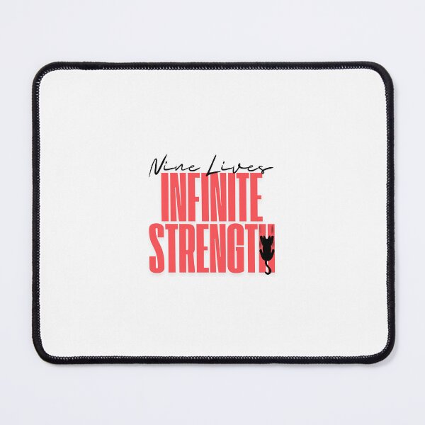 Item preview, Nine Lives, Infinite Strength - Cat Warrior Inspirational Design designed and sold by Liz Pimenta.
