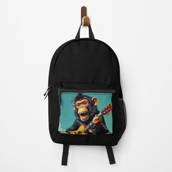 Item preview, cute monkey playing classical guitar designed and sold by Dogandesighn.