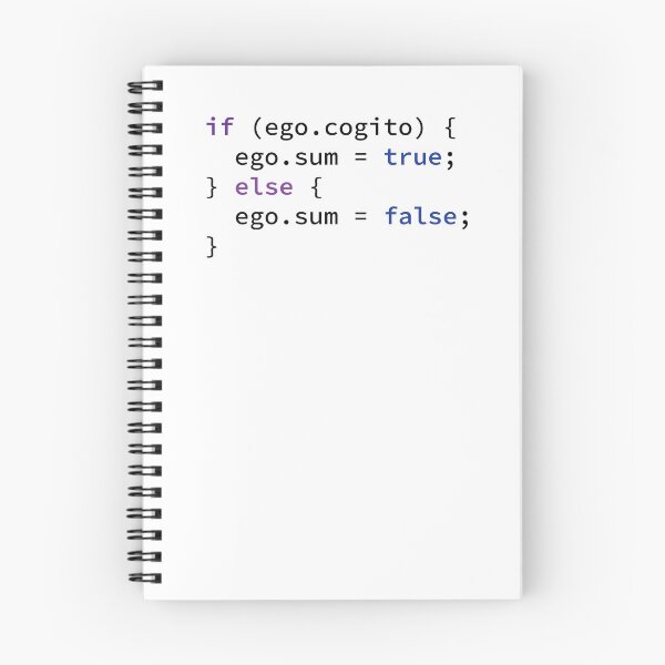 Item preview, "Cogito ergo Sum" ("I think, therefore I am") in Javascript designed and sold by greg2k.
