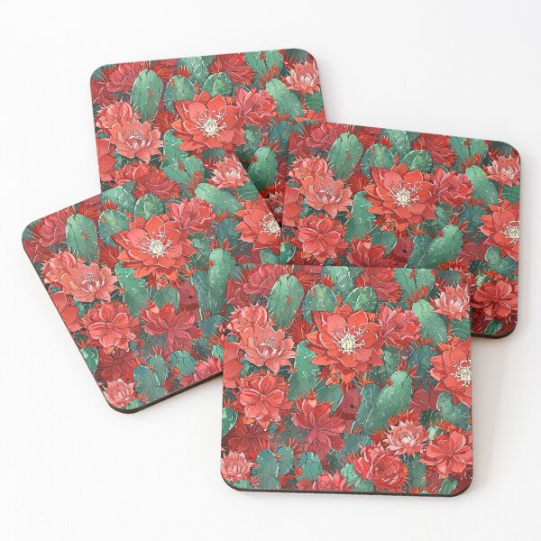 Item preview, Red Torch Cactus Flowers designed and sold by CoolPixels.