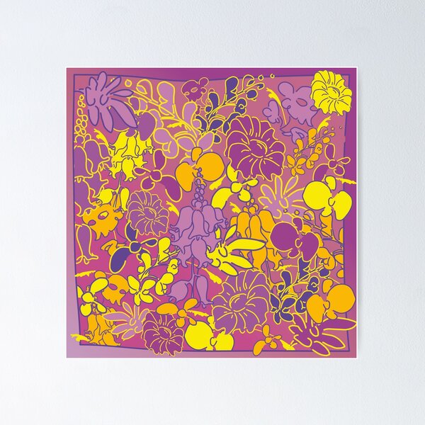 Item preview, Stunning flowers in yellow and purple designed and sold by JoseYeste.