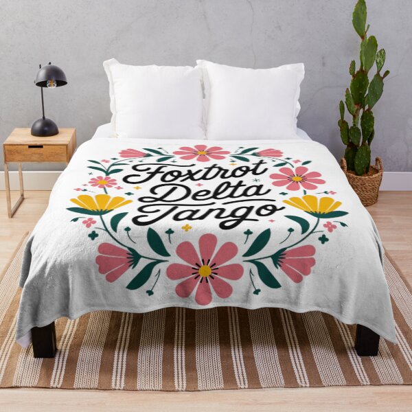 Item preview, Foxtrot Delta Tango Flower Retro designed and sold by Dreamy-Scenes.