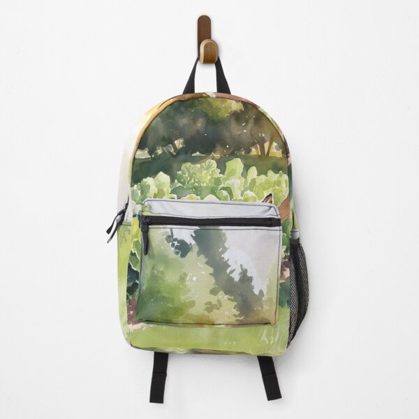 Item preview, Serene Backyard Scene with Grazing Deer and Lush Greenery designed and sold by AnimalAirtistry.