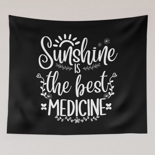 Item preview, Sunshine Is The Best Medicine - Funny Summer Quote designed and sold by thebest-2studio.