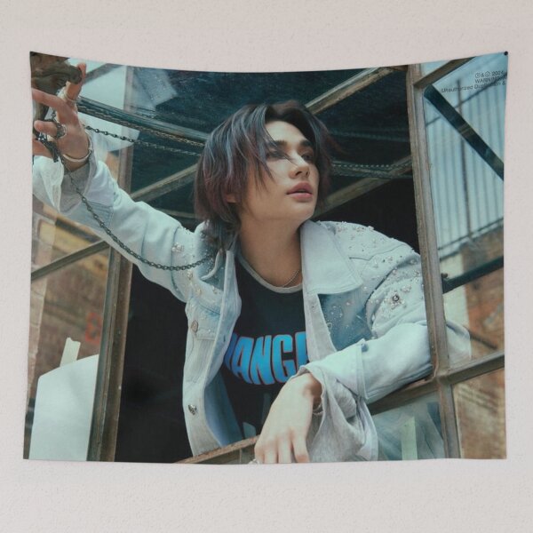 Item preview, Hyunjin Stray Kids Mixtape dominATE ESCAPE 스트레이 키즈 ethereal rizz hot sexy vibes Boyfriend material SKZ kpop designed and sold by Kpop-Noona.