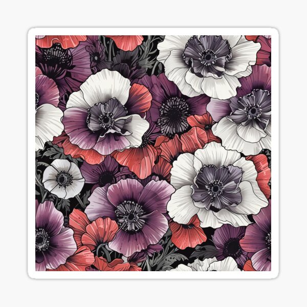 Artikel-Vorschau von Mohn-Anemonenblüten, designt und verkauft von CoolPixels.