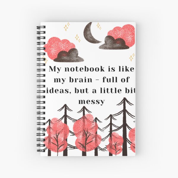 Item preview, Funny messy notebook designed and sold by immagymnast.