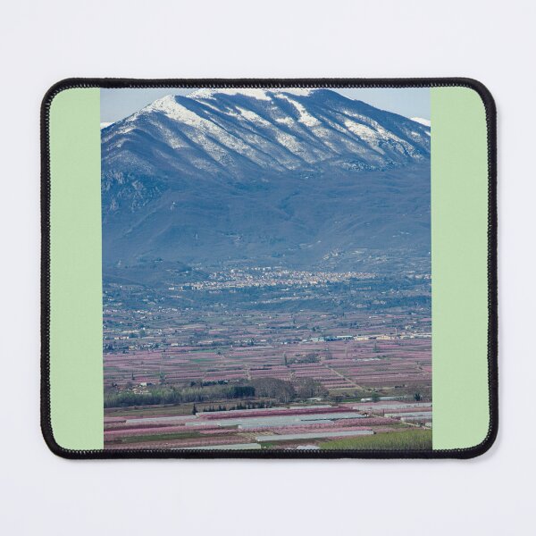 Item preview, Peach blossoms in Naoussa and snowy Vermio mountain designed and sold by christosgr.