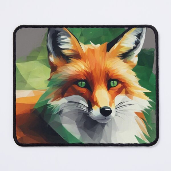 Item preview, Fox with Green Eyes Wildlife Portrait designed and sold by CreationbyVona.