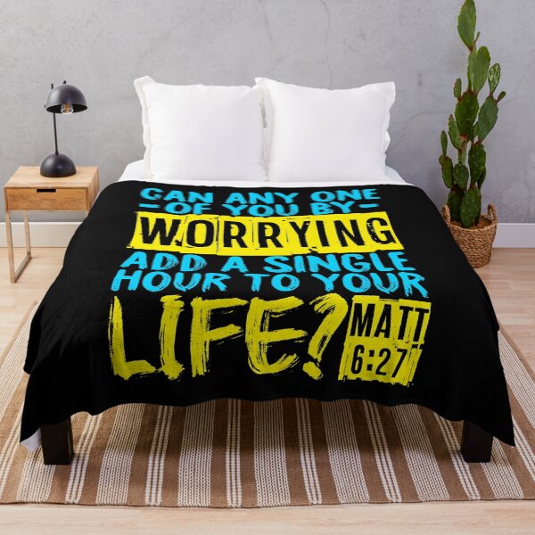 Item preview, Matthew 6:27 Can Worrying Add A Single Hour To Your Life? designed and sold by plushism.