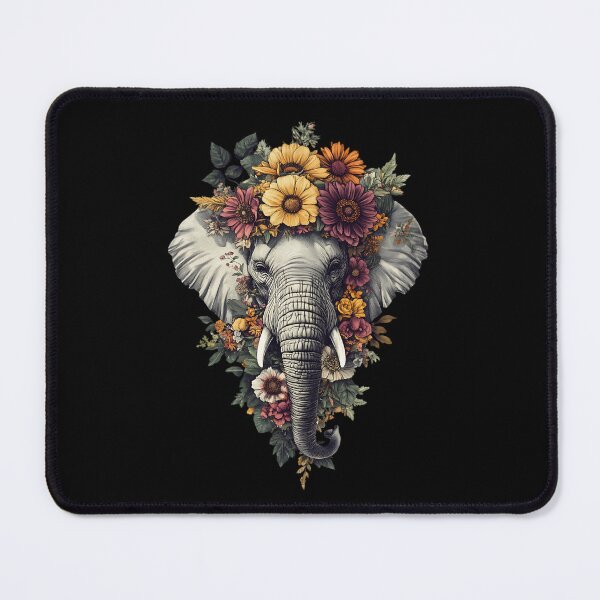Item preview, Vintage Floral Elephant designed and sold by bapupa.