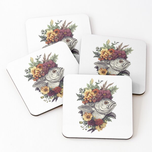 Item preview, Vintage Floral Fish designed and sold by bapupa.