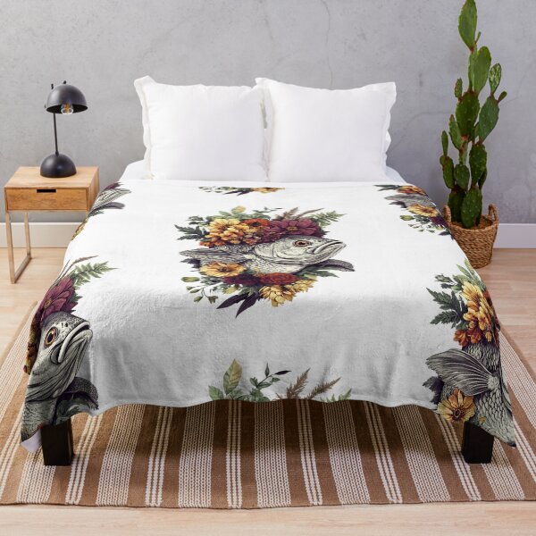 Item preview, Vintage Floral Fish designed and sold by bapupa.