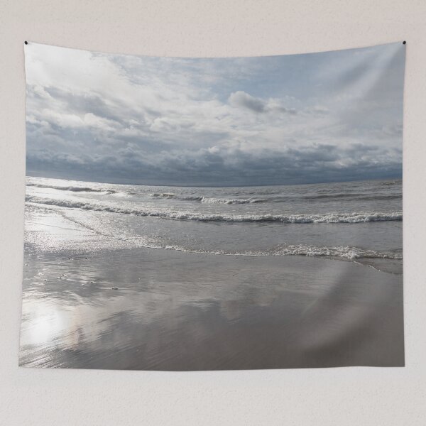 Item preview, Silvery Seascape Glow designed and sold by Georgia Mizuleva.