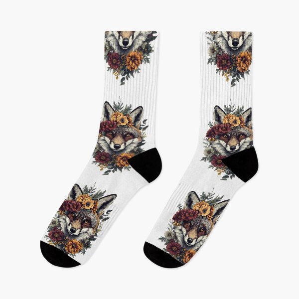 Item preview, Vintage Floral Fox designed and sold by bapupa.