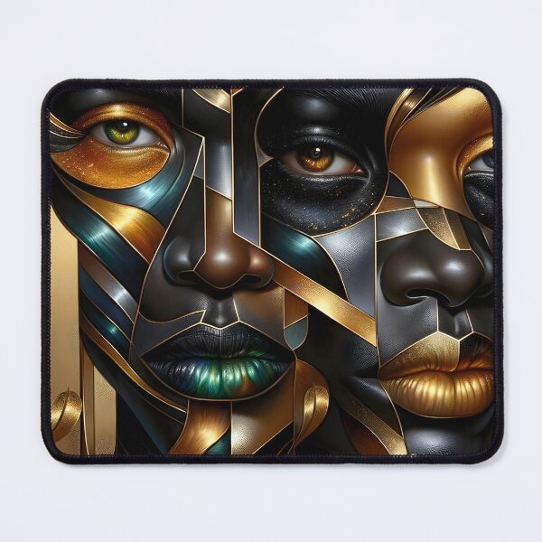 Item preview, Futuristic Abstract Art with Metallic Accents designed and sold by houta.