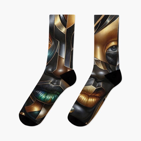 Item preview, Futuristic Abstract Art with Metallic Accents designed and sold by houta.
