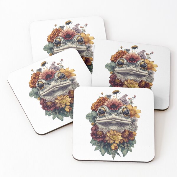 Item preview, Vintage Floral Frog designed and sold by bapupa.