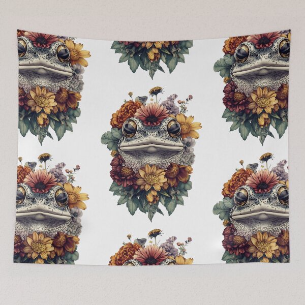 Item preview, Vintage Floral Frog designed and sold by bapupa.