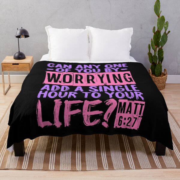 Item preview, Matthew 6:27 Can Worrying Add A Single Hour To Your Life? designed and sold by plushism.