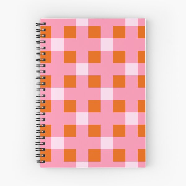 Item preview, Pink and Orange Geometric Cross Check Squares designed and sold by OneThreeSix.