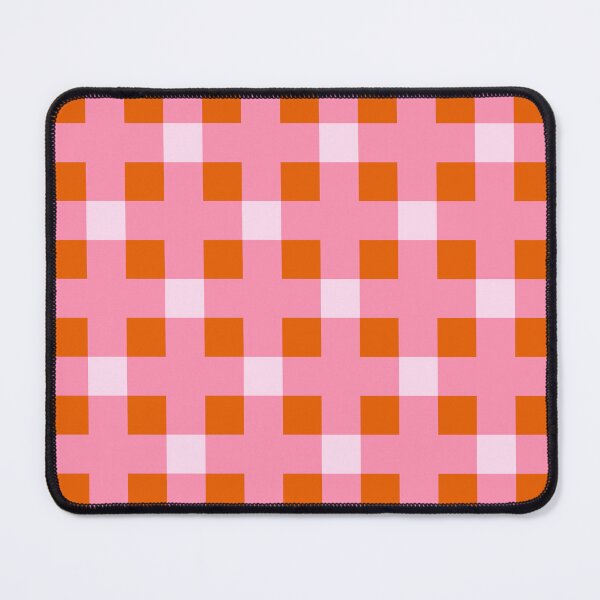 Item preview, Pink and Orange Geometric Cross Check Squares designed and sold by OneThreeSix.