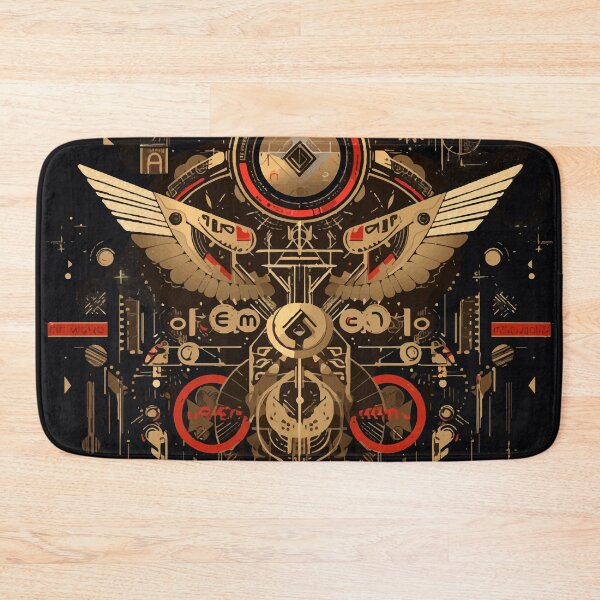 Item preview, Futuristic Cyberpunk Sacred Geometry Winged Design designed and sold by Moss and Moon Studio.
