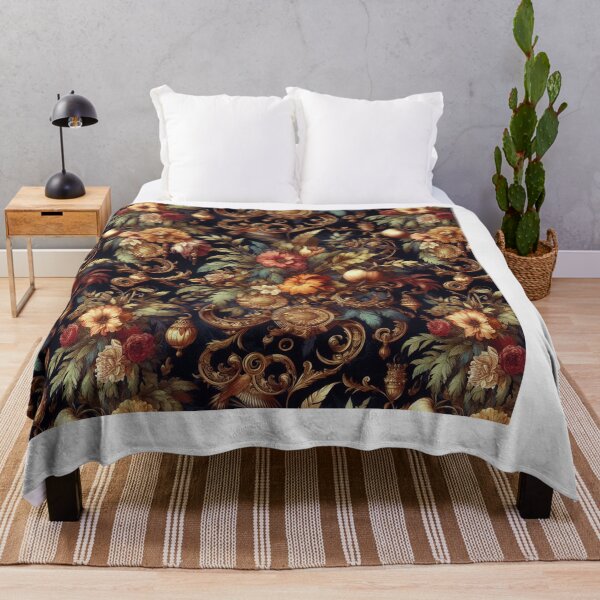 Item preview, Hand drawing baroque black yellow pattern design designed and sold by Arscorart.