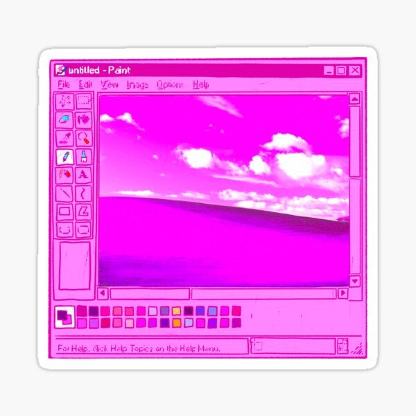 Vista previa del artículo con la obra «Windows XP - Pintura», diseñado y vendido por TheDumplings.