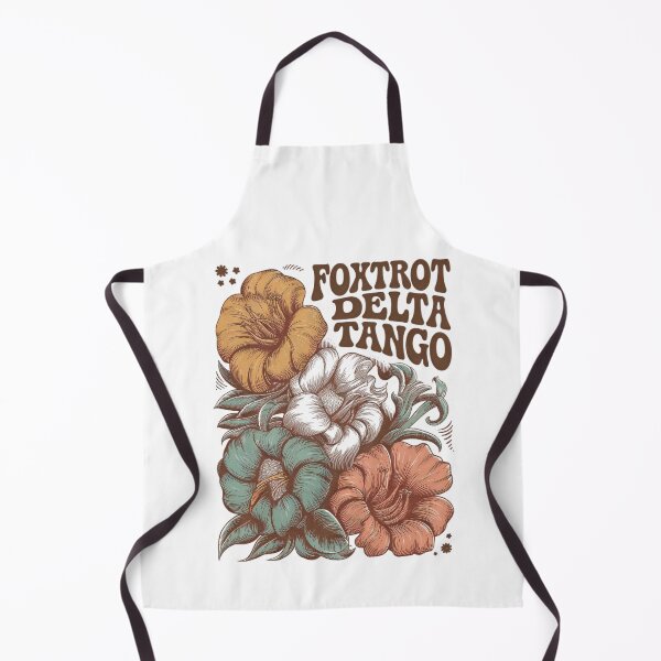 Item preview, Foxtrot Delta Tango Retro Floral Vintage designed and sold by Dreamy-Scenes.
