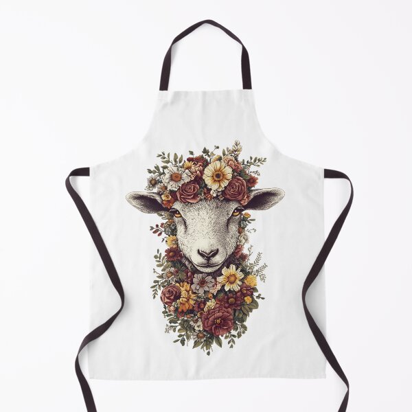 Item preview, Vintage Floral Lamb designed and sold by bapupa.