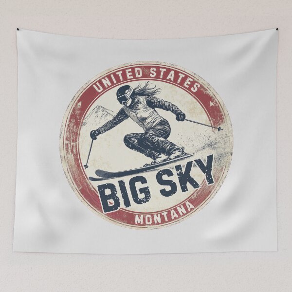 Item preview, Big Sky - Montana - United States  designed and sold by GoodOldVintage.