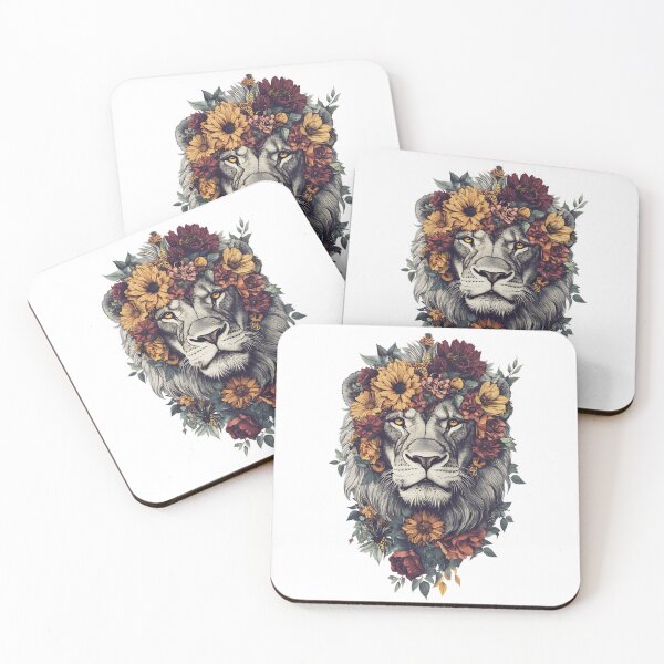 Item preview, Vintage Floral Lion designed and sold by bapupa.