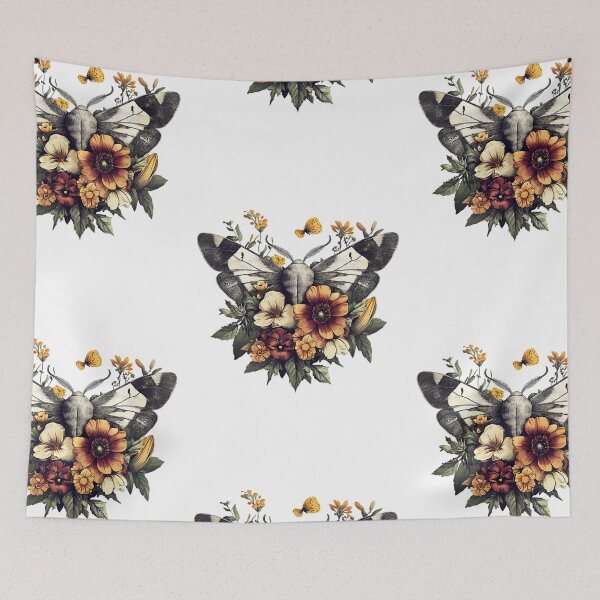 Item preview, Vintage Floral Moth designed and sold by bapupa.