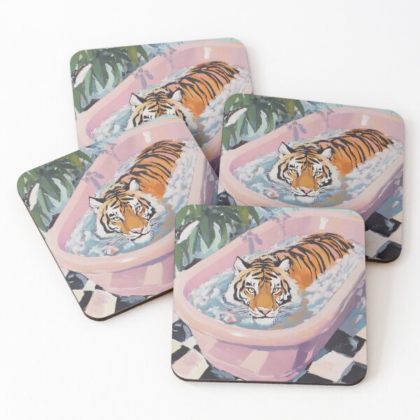 Item preview, Tiger in the bathroom designed and sold by ArtHouseNiklas.