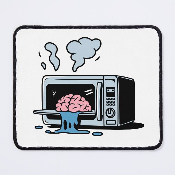 Item preview, overheated brain in microwave designed and sold by MonkiFlipp.