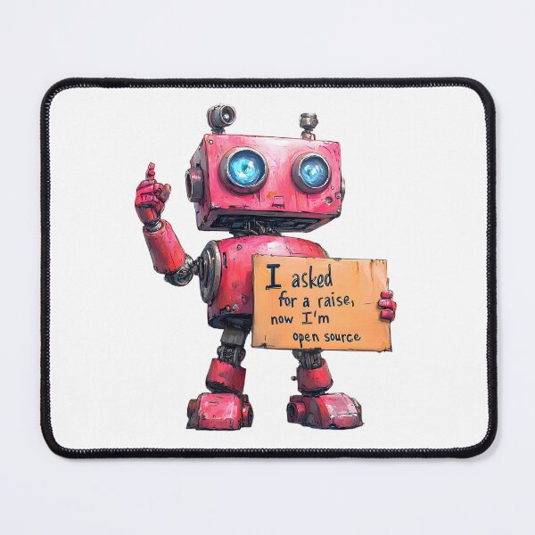 Item preview, Open Source and Fabulous – Fired Robot Humor designed and sold by AI-Only Creations.