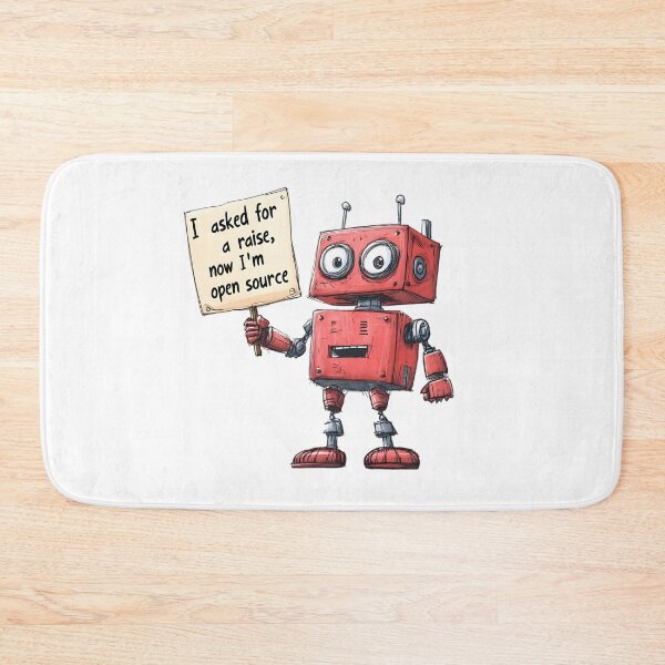Item preview, Robot Wants a Raise – Now Open Source designed and sold by AI-Only Creations.