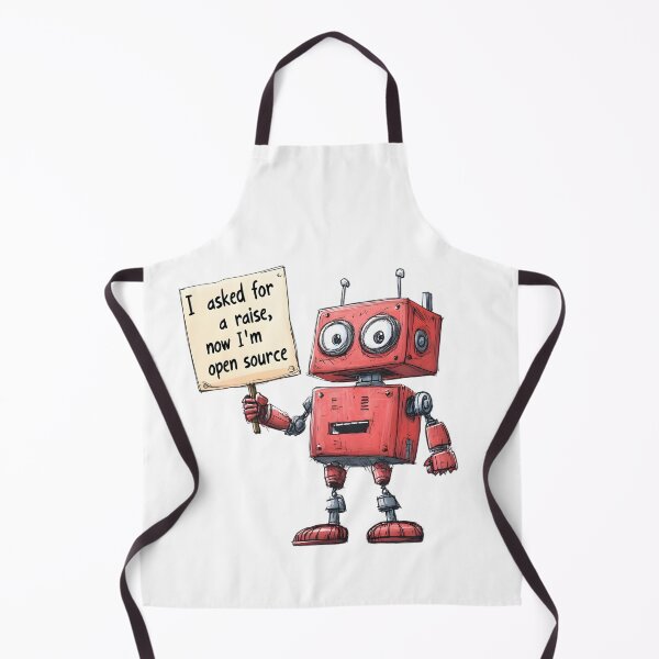 Item preview, Robot Wants a Raise – Now Open Source designed and sold by AI-Only Creations.
