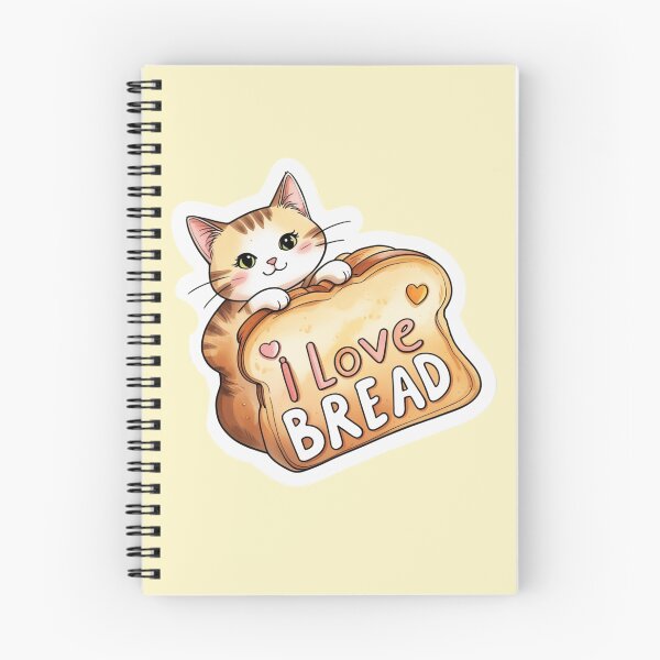 Item preview, I LOVE BREAD – Cute Loaf of Bread Shaped Like a Cat  designed and sold by anutash2020.