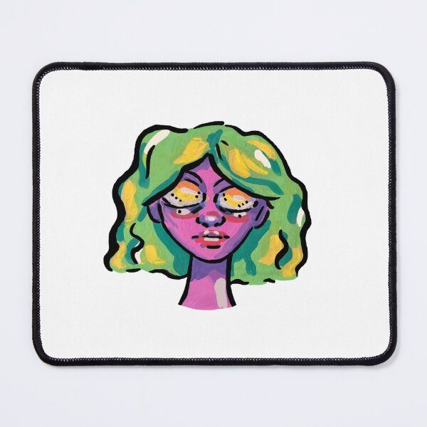 Item preview, Green Hair Vivid Girl designed and sold by Eileen.